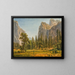 Bridalveil Falls, Yosemite Valley, California - Albert Bierstadt — framed artwork on a wall