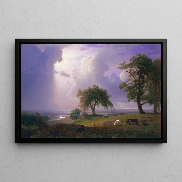 California Spring Painting - Albert Bierstadt — framed artwork on a wall