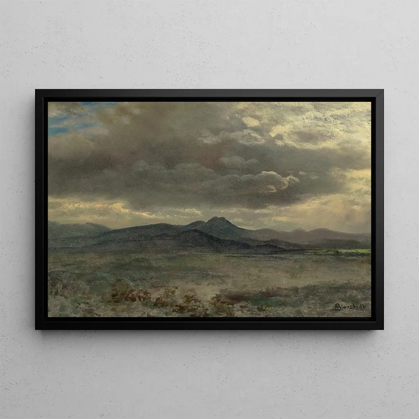 Study of Clouds in San Francisco - Albert Bierstadt — framed artwork on a wall