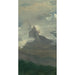 Reproduction of the painting Study of clouds with mountain peaks - Albert Bierstadt
