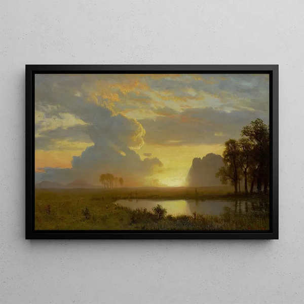 Parc Estes, Colorado - Albert Bierstadt — framed artwork on a wall