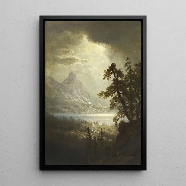 Reproduction of the painting Morning in Estes Park Colorado - Albert Bierstadt