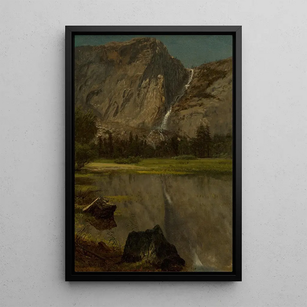 Reproduction of the painting of Hetch Hetchy Falls in California - Albert Bierstadt