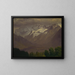 In the high mountains - Albert Bierstadt — framed artwork on a wall