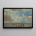 Indian encampment painting - Albert Bierstadt — framed artwork on a wall