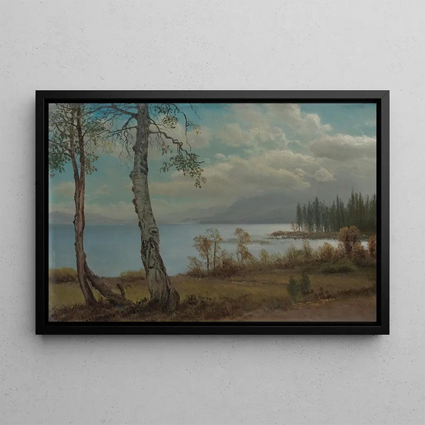 Lake Tahoe - Albert Bierstadt — framed artwork on a wall