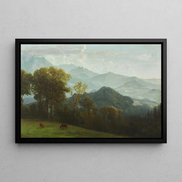 Lucerne, Switzerland - Albert Bierstadt — framed artwork on a wall