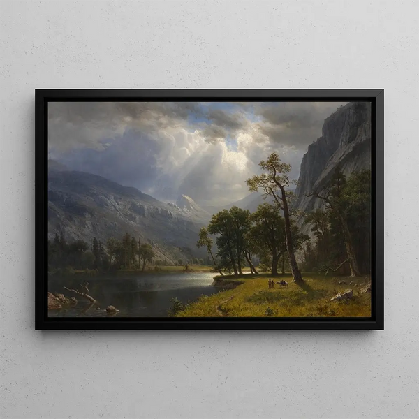 Mont Starr King Yosemite - Albert Bierstadt — framed artwork on a wall