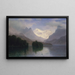 Mountain Scene Painting - Albert Bierstadt — framed artwork on a wall