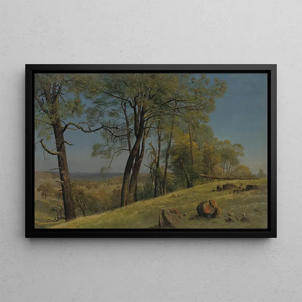 County of Rockland, California - Albert Bierstadt — framed artwork on a wall
