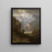 the Rocky Mountains Lander's Peak - Albert Bierstadt — framed artwork on a wall