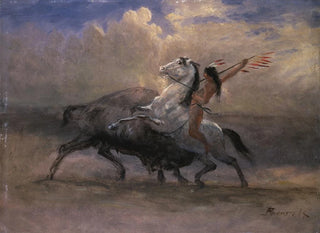 Sketch for The Last Bison - Albert Bierstadt — artwork view