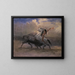 Sketch for The Last Bison - Albert Bierstadt — framed artwork on a wall