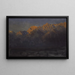 Sunrise in the Sierra - Albert Bierstadt — framed artwork on a wall