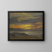 Sunset Painting - Albert Bierstadt — framed artwork on a wall