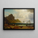 La Marina Piccola Capri - Albert Bierstadt — framed artwork on a wall