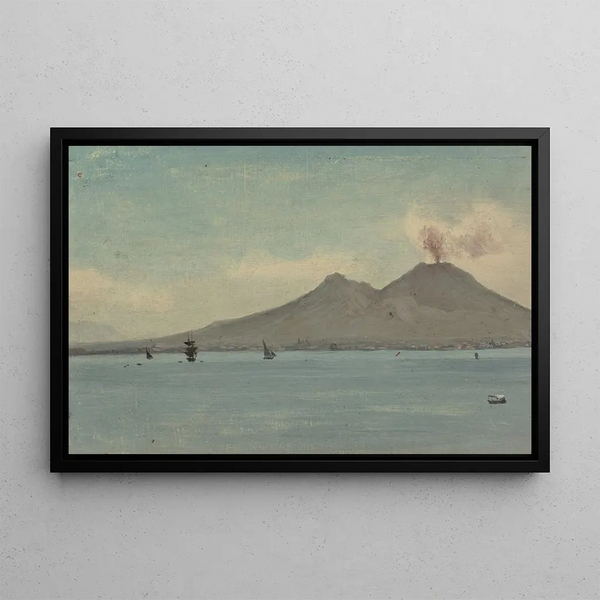 Vésuve Painting - Albert Bierstadt — framed artwork on a wall
