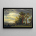View of the Hudson - Albert Bierstadt — framed artwork on a wall
