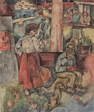 Albert Bloch - Edge of the Village Fabrikstadt.webp