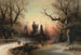 A Winter Evening - Albert Bredow — artwork view