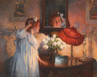 The Mirror - Albert Chevallier Tayler — artwork view