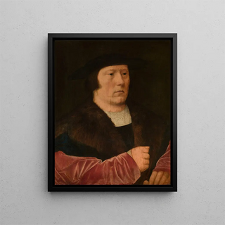 Portrait of a Man - Albert Cornelis — framed artwork on a wall