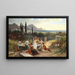 Women at the Well - Albert Dreler — framed artwork on a wall