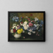 Flowers in Three Vases - Albert Dubois-Pillet — framed artwork on a wall