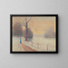 Le Puy en hiver - Albert Dubois-Pillet — framed artwork on a wall