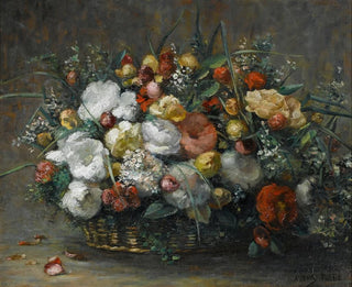 Still life in a basket - Albert Dubois-Pillet — artwork view