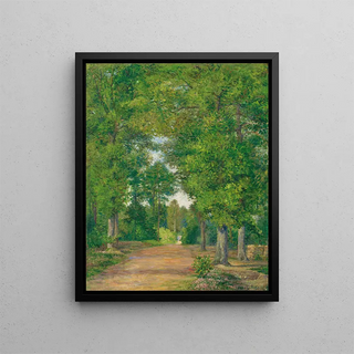 Landscape Painting of Fort - Albert Dubois-Pillet — framed artwork on a wall