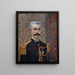 Portrait Painting of Mr. Pool - Albert Dubois-Pillet — framed artwork on a wall