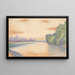 Les rives de la Marne à l'aube - Albert Dubois-Pillet — framed artwork on a wall