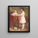 Nourrir le bébé - Albert Dumoulin — framed artwork on a wall