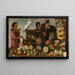 Étal de marché des Indes orientales à Batavia - Albert Eckhout — framed artwork on a wall
