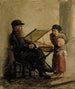 Sketch of a Russian cake seller at the southern port market of Helsinki - Albert Edelfelt — artwork view
