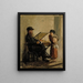 Sketch of a Russian cake seller at the southern port market of Helsinki - Albert Edelfelt — framed artwork on a wall