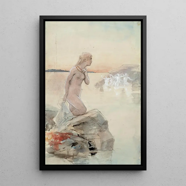 Aino - Albert Edelfelt — framed artwork on a wall