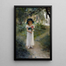 Au jardin - Albert Edelfelt — framed artwork on a wall