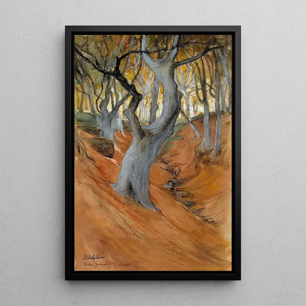 Reproduction of the painting Beech Forest - Albert Edelfelt
