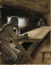 Interior of the cabin from the poem The brother of the clouds - Albert Edelfelt — artwork view