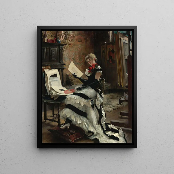 Chez Lartiste Les Gravures - Albert Edelfelt — framed artwork on a wall