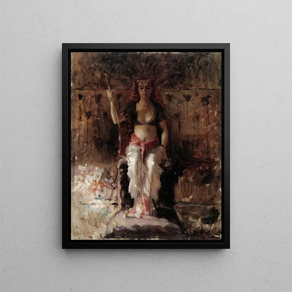 Egyptian Queen Painting - Albert Edelfelt — framed artwork on a wall