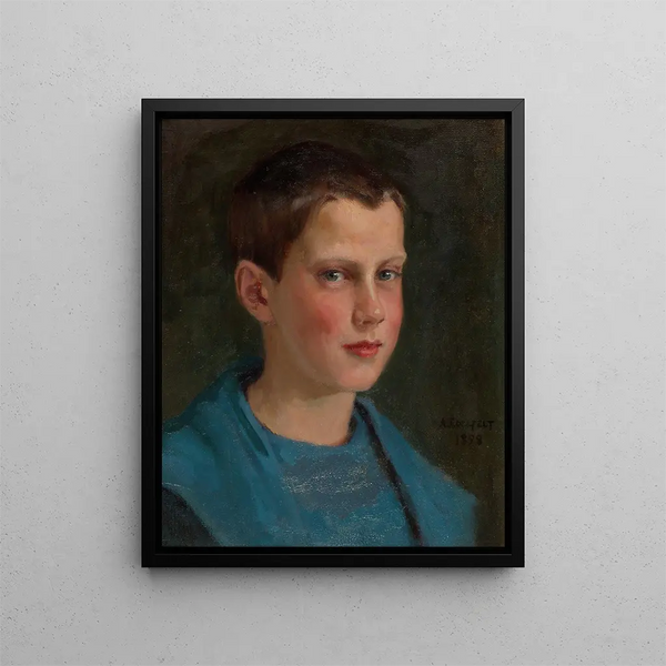 Erik Edelfelt Child - Albert Edelfelt — framed artwork on a wall