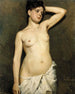 Study of female nude - Albert Edelfelt — artwork view