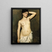 Study of female nude - Albert Edelfelt — framed artwork on a wall
