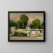 the Saint-Cloud Park in Paris - Albert Edelfelt — framed artwork on a wall