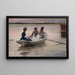 Girls in a Rowboat, Summer in the Archipelago - Albert Edelfelt — framed artwork on a wall