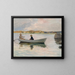 Girls in a Rowboat - Albert Edelfelt — framed artwork on a wall
