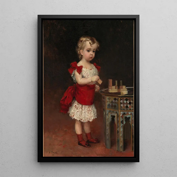 The Grand Duke Andrei Vladimirovich as a Child - Albert Edelfelt — framed artwork on a wall